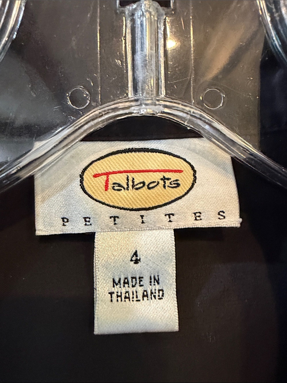 Talbots Black Sleeveless Button-Down Collared Vest-Style Top - Picture 2 of 3